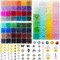72 Colors 6mm Glass Beads for Jewelry Making,3000PCS+ Round Crystal Glass Beads Bracelet Making Kit with Accessories, Bead Starter Kit Crafts Gifts Set Suitable for Teen Adults